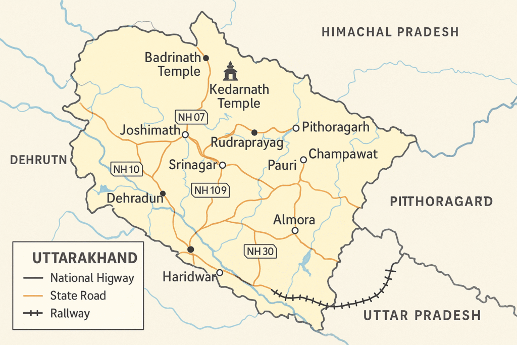 Uttarakhand Map